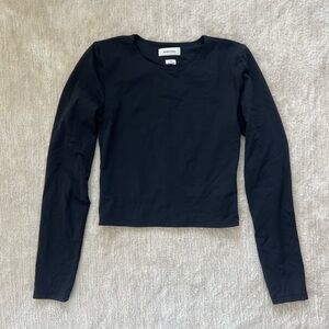 Babaton Navy Long Sleeve Top